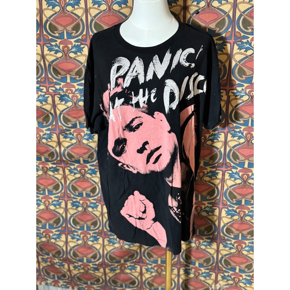 Panic! At The Disco Band Graphic T-Shirt Black XL